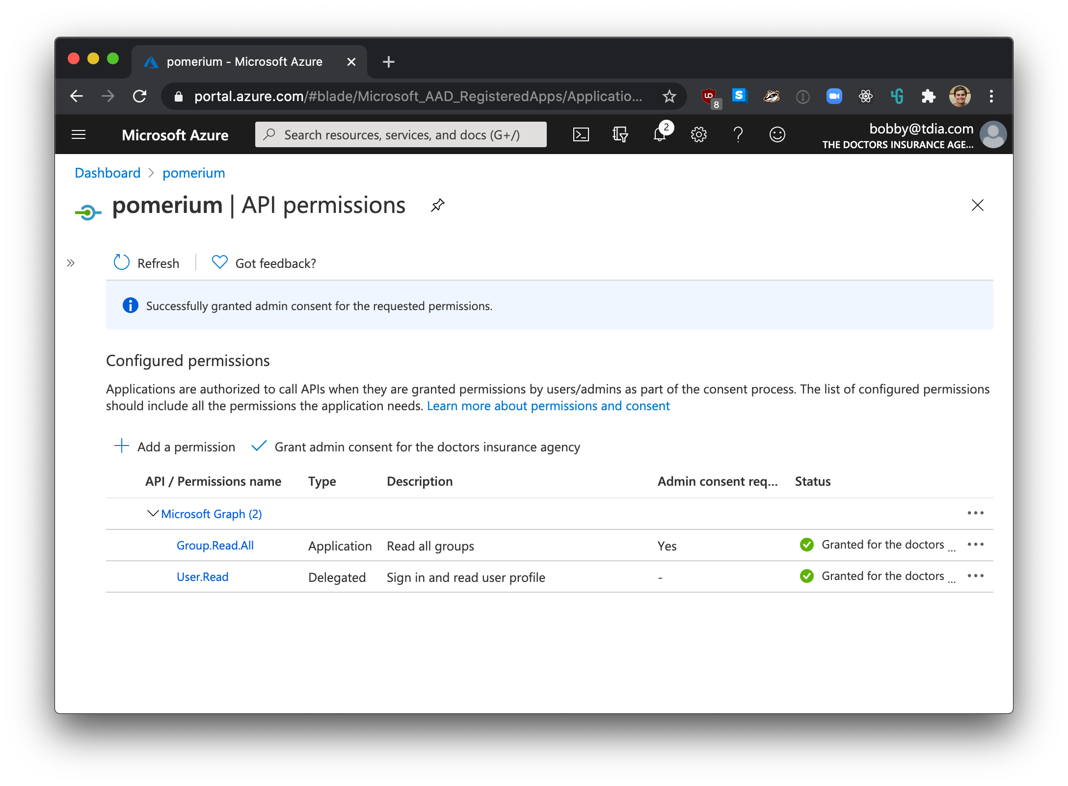 Azure add group membership claims