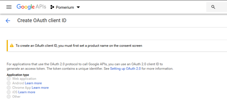 OAuth Consent Banner
